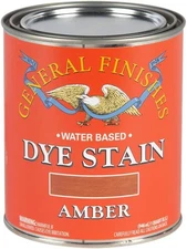 General Finishes Water Based Dye, 1 Quart, Amber