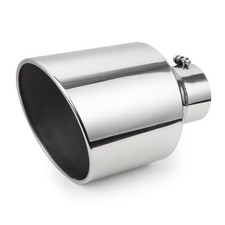 Exhaust Tip 5" Inlet to 10" Outlet, 15" Overall Length Polishing Bolt On
