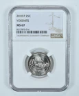 2010-P Washington Quarter Yosemite America The Beautiful MS67 NGC