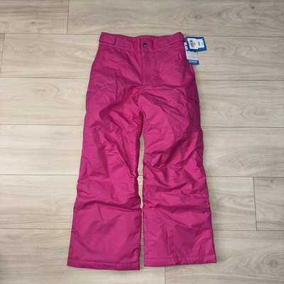 Columbia Girls Medium Starchaser Peak lll Pant Hot Pink Nylon Insulated Ski New