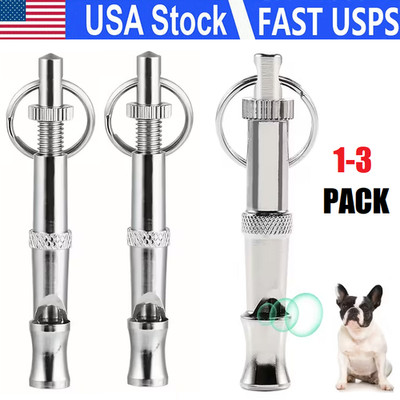 1-3Pcs Adjustable Dog Obedience Stop Barking Hot Pet Dog Training Whistle USA