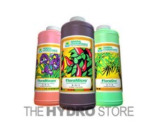 General Hydroponics FloraGro, FloraBloom  FloraMicro 1 QT / 1 GAL Bundle quart