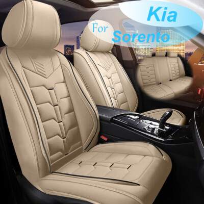 Full Set For KIA Sorento 2007-2021 Car Seat Cover Cushion Faux