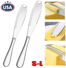 2× Better Butter Spreader Knife Butter Knife Spreaders Stainless Steel Butter US
