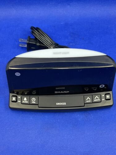 Sharp LED Night Light Alarm Clock Jumbo Display SPC1225 Black - Picture 2 of 7