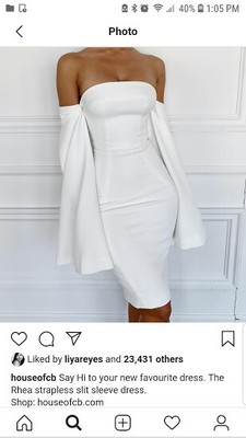 house of cb strapless dress