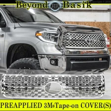 For 2018 19 2020 2021 Toyota Tundra CHROME GRILLE COVER For HONEYCOMB STYLE ONLY