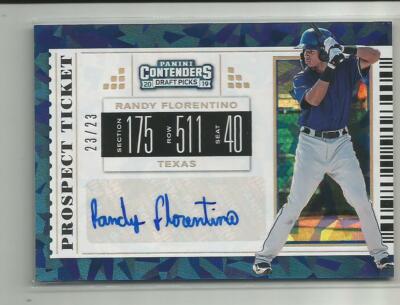 2019 Panini Contenders Draft Cracked Ice Auto Autograph Randy Florentino #ed 23