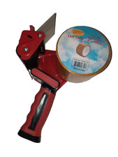3" Inch Portable Packing Tape Gun Dispenser with one 110 yds Tan Tape Roll