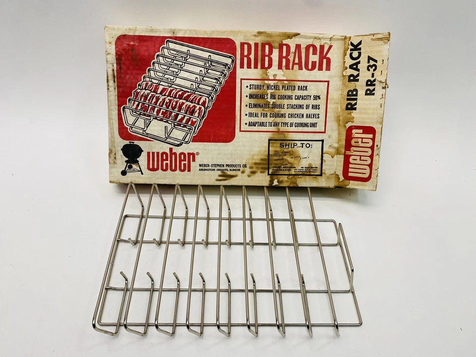Винтажная новая из старых запасов стойка для гриля Weber RR 37 - Изображение 3 из 4