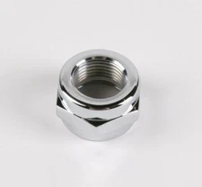 Pingel Petcock Adapter Nut 3/8 NPT To 22mm Chrome For Harley-Davidson A2001C