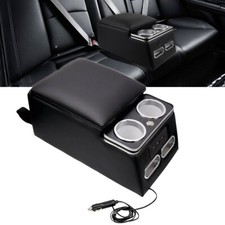 Universal Upgrade Truck Seatbench Organizer With Led Lightusb Portcup Holders Universal Upgrade Truck Seatbench Organizer With Led Lightusb Portcup Holders