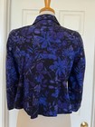 ELIE TAHARI blue floral print jacket size S — photo 6