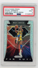 Magic Johnson 2019 Panini Prizm Far Out! Mojo Prizm /25 #8 PSA 9