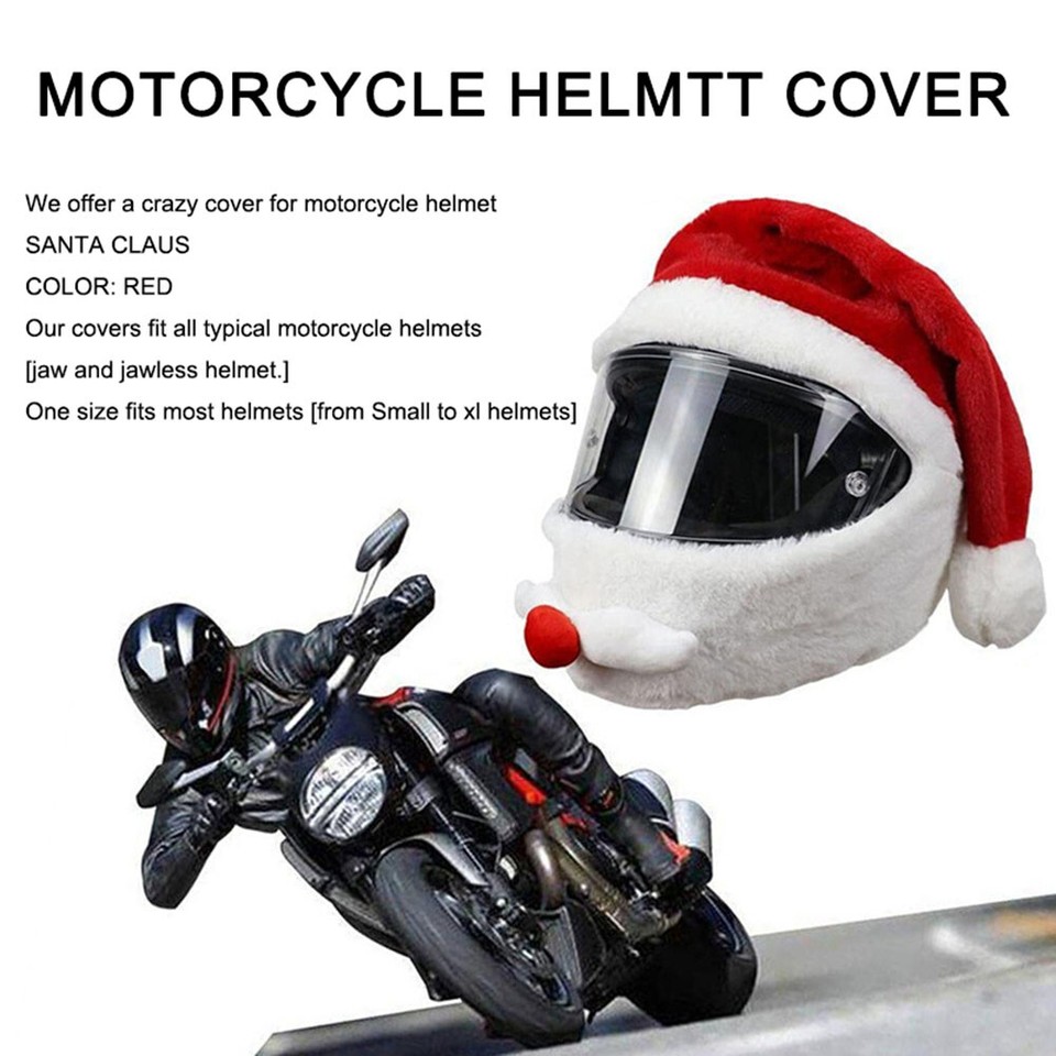 Motorcycle Helmet Motorcycle Accessoories Elastic Santa Claus Helmet