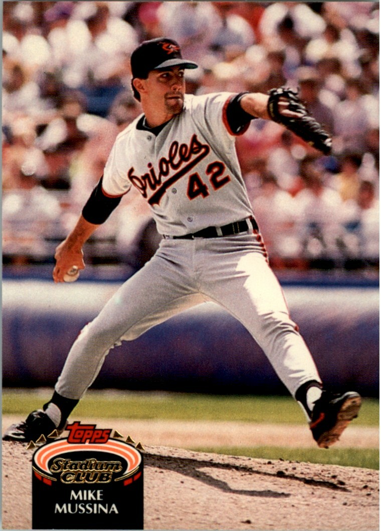 Mike Mussina #225 Baseball Cards 1992 Stadium Club trading card — raw and PSA graded price guide