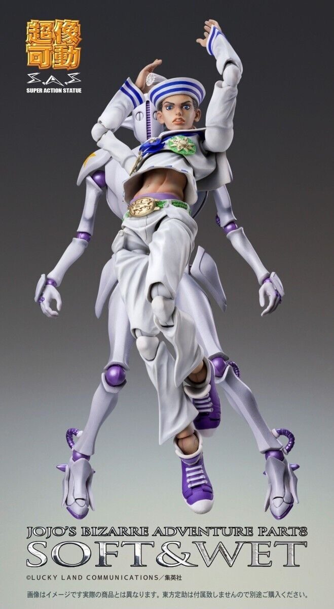 JoJolion Super Action Statue Figure jojo part 8 Josuke + Stand[Soft&Wet] Set