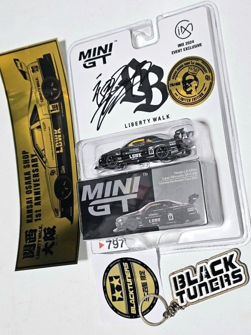 ミニカー MINIGT Nissan LB-ER34 IMX 2024 (196/400) MINI GT 1/64 - NISSAN Skyline LB-ER34 Super Silhouette