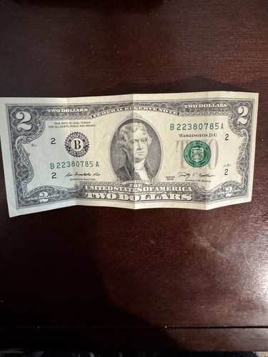 $2 Dollar Bill 2009 Series RARE B22380785A - Picture 1 of 2