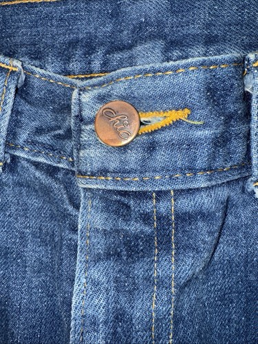 🔥Vintage Chic h.i.s. Jeans 70s 80s High Waisted Wide Leg 24x32 - Picture 7 of 14
