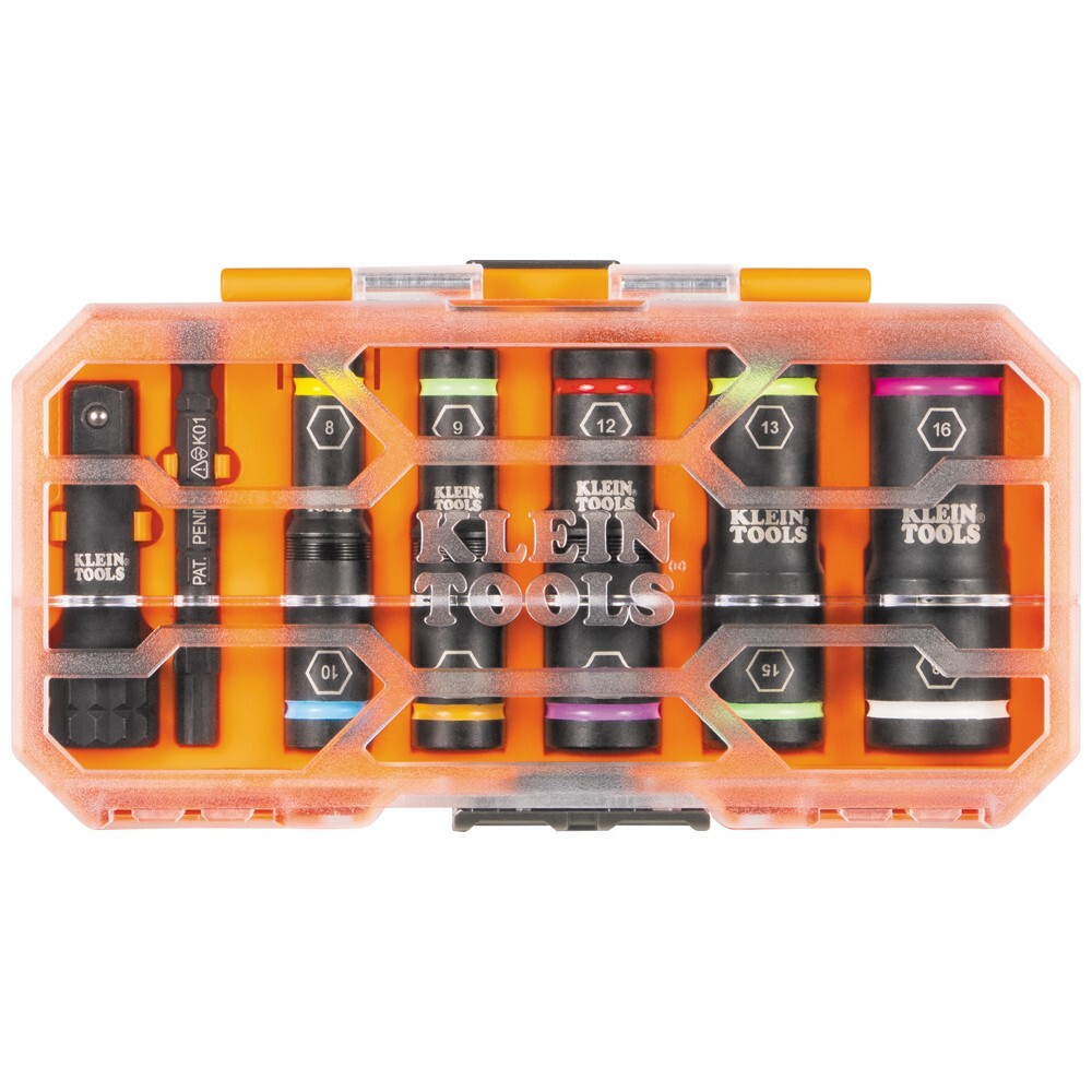 Klein Tools 65619 KNECT™ Flip-10 Heavy Duty Flip Impact Socket Set