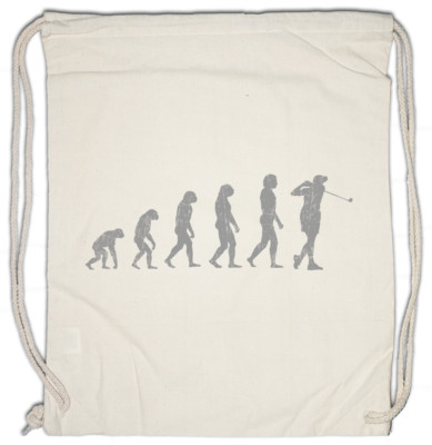 Golf Evolution Turnbeutel Charles Human Darwin Player Training Golfer Fun