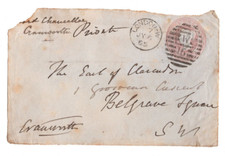 Robert Rolfe, 1st Baron Cranworth Signed Free Front 1855 / Autographed