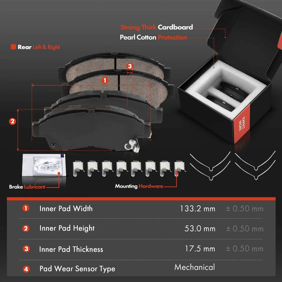 Rotores de freno traseros y pastillas de freno para Audi A6 1998-2003 Volkswagen Passat 1998-2004 Foto 4 de 4
