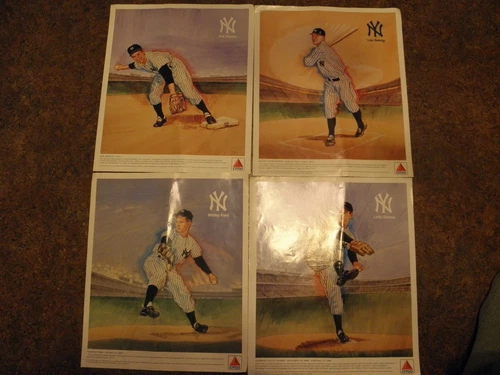 1989  CITCO GAS BASEBALL PLAYER PICTURES,LOT OF FOUR