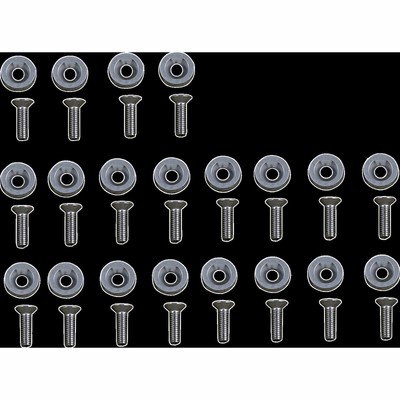 MOOSE FENDER WASHER KIT - SILVER 0521-1831