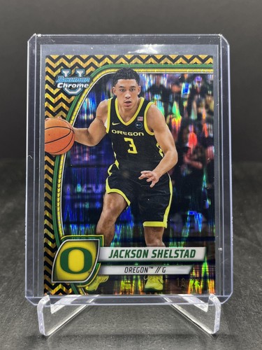 2024-25 Bowman U Chrome Jackson Shelstad Black Gold Stealth 16/24 #77