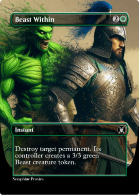 Beast Within - High Quality Altered Art Custom Cards
