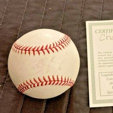 Nice Chad Billingsley Signed Major League Baseball Legends COA Rare Autograph
