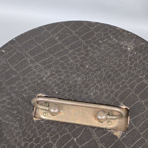 Vintage Dark Wood Poker Chip Caddy Carousel with Cover Chips - Picture 7 of 13