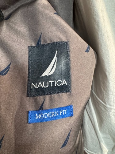 NEW NAUTICA Mens Gray Wool ATHLETIC FIT Sport Coat Blazer Jacket SIZE 42S - Picture 8 of 10