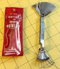 Vintage Sears Ignition Gauge Dunlap No 4080 in Case - Made in USA -FREE SHIPPING