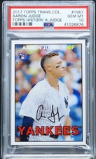 AARON JUDGE 2017 Topps Transcendent VIP Party 1967 ROOKIE 1/87 PSA 10 RC 