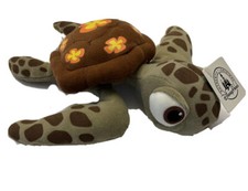 Plush Turtle Squirt Bean Bag Stuffed Animal 9  Disney Store Finding Nemo