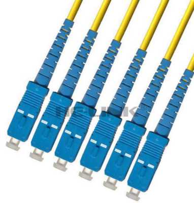 1000M SC-SC Outdoor Armored Singlemode 6 Strands Fiber Patch Cord Cable