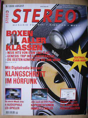 Stereo 8/00 Arcam CD 23, B&W CDM 7 NT,  I.Q. A 300, Amazon 1 / RPM 2 / Helikon