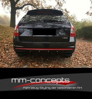 CUP Dachspoiler Ansatz Schwarz FüR Skoda Octavia RS MK3 Kombi Aufsatz Spoiler