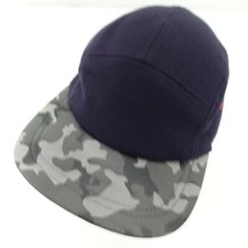 Blue Camouflage Bill Youth Adjustable Panel Ball Cap Hat