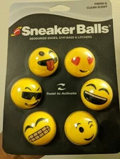 Sneaker Balls 6-Pack Emoji Shoe Freshener