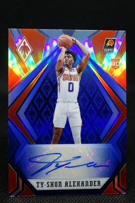 2020-21 NBA Chronicles Phoenix Ty-Shon Alexander Blue Rookie RC Auto 4/25 PH-TSA