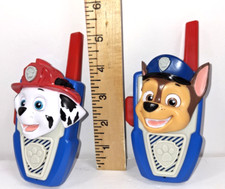 Set Of 2 Preowned 2021 Paw Patrol Chase And Marshall Kids Walkie Talkies Tested