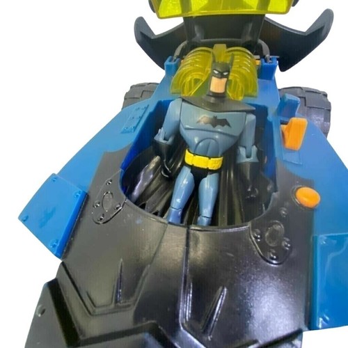 Batmobile + Batman Action Figure Mattel DC Comics Imaginext Battery Lights Sound - Picture 1 of 11