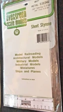 Evergreen Scale Models #4527 "Metal" Siding (Styrene), .060" Spacing -See Below