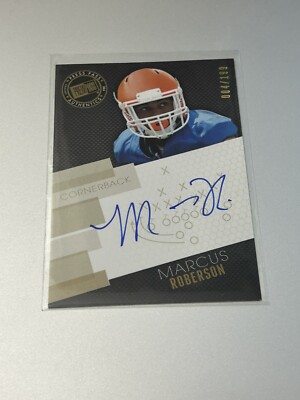 2014 Press Pass Signings Gold X's & O's /199 Marcus Roberson #PPS-MR Auto