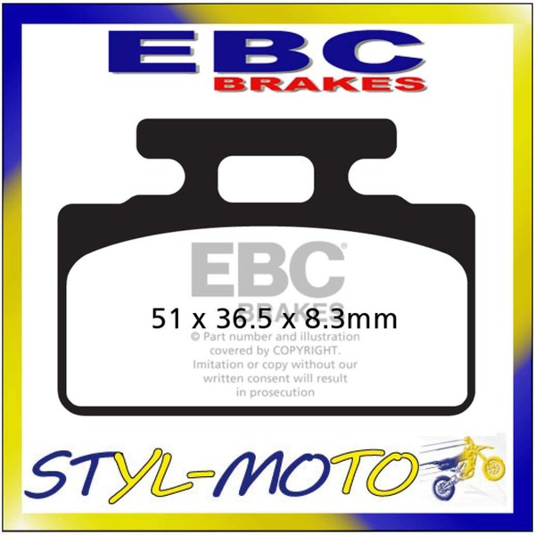 FA151 Organische BremsbeläGe Links EBC SYM Elec E-VIRID Deluxe 2012-2015-image