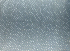 WHITE PIN DOTS ON POWDER BLUE COTTON-- 1 YARD